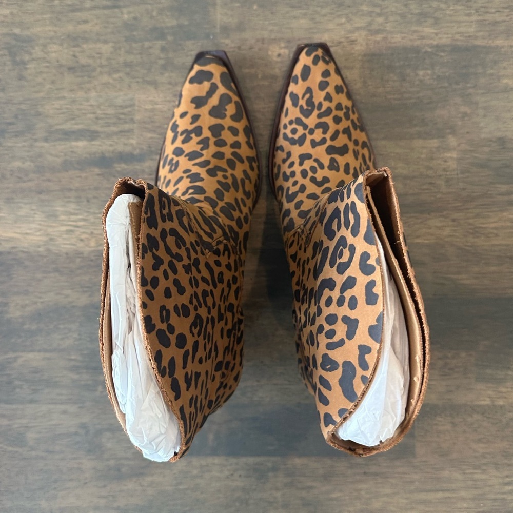 SCHUTZ Leopard Print Ankle Boots - Picture 2 of 5